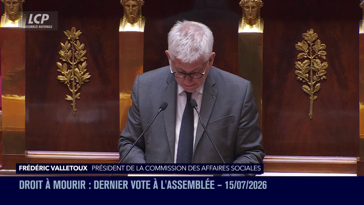 Aide à mourir: Frédéric Valletoux appelle à "résister à la désinformation et à la caricature". "Ce texte n'enlève à personne le droit de vivre. Ni aux personnes atteintes de handicap, ni aux personnes les plus âgées. [...] Cette loi ne retire aucun droit à personne."