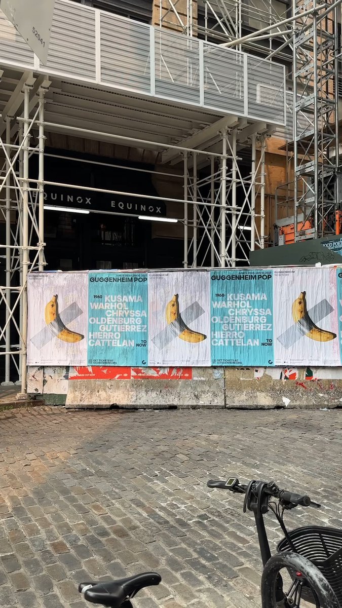 NYC, are you going bananas? 🍌 If you’ve spotted our wildposters around the city, you’re getting a sneak peek of “Guggenheim Pop: 1960 to Now.” From iconic pop imagery to contemporary works, the exhibition explores how the movement continues to inspire, provoke, and evolve. Have you seen one in the wild? Tag us if you do. 👀 Plan your visit at the [link in bio.]