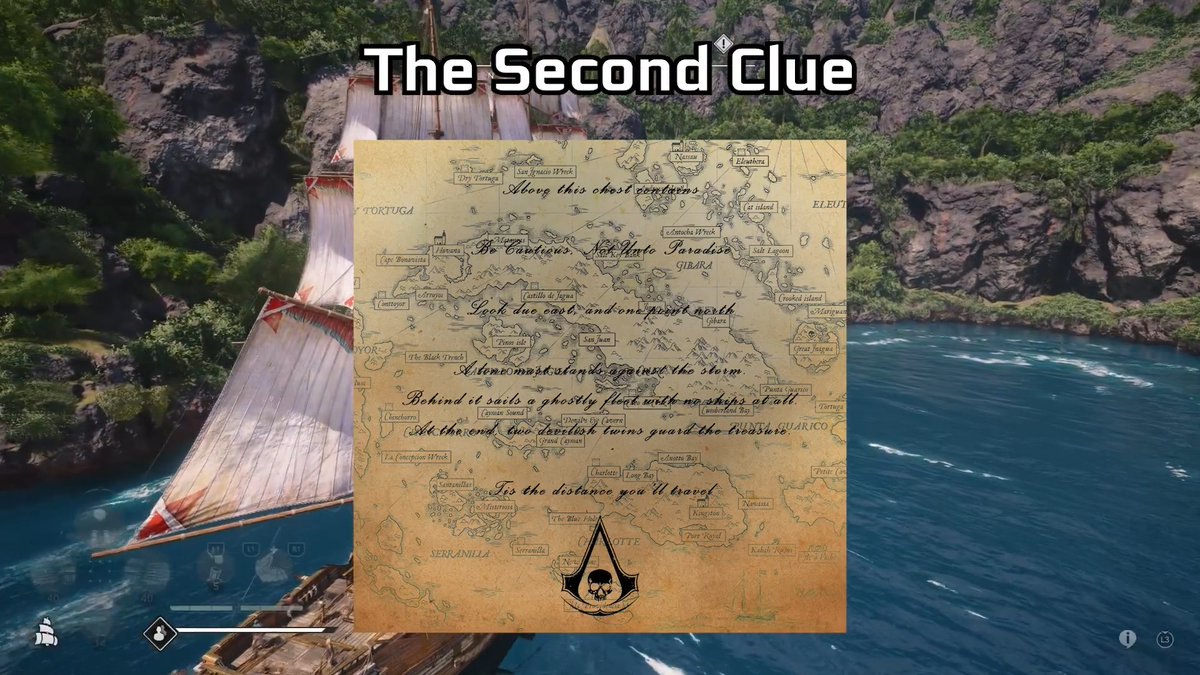 Here is how you can find the second (third?) Hidden Chest as part of the Assassin's Creed Black Flag Resynced Community Treasure Hunt! 🔵 Charlotte area 🔵 Coordinates (500, 167) 🔵 Reward #1: Uncrowned Prince Rapier Swords 🔵 Reward #2: Guardian Beast Figurehead