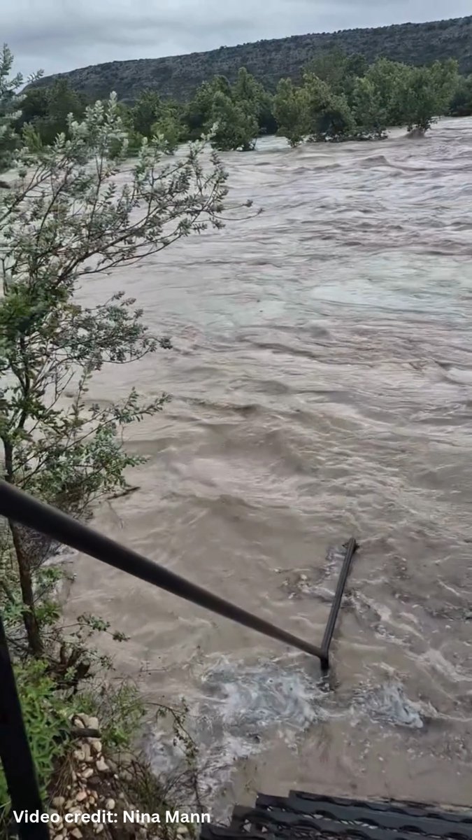 Video sent to us by Nina Mann of the Nueces River near Chalk Bluff in Uvalde. Rivers are continue to rise due to last night's rain, avoid low-water crossings!
