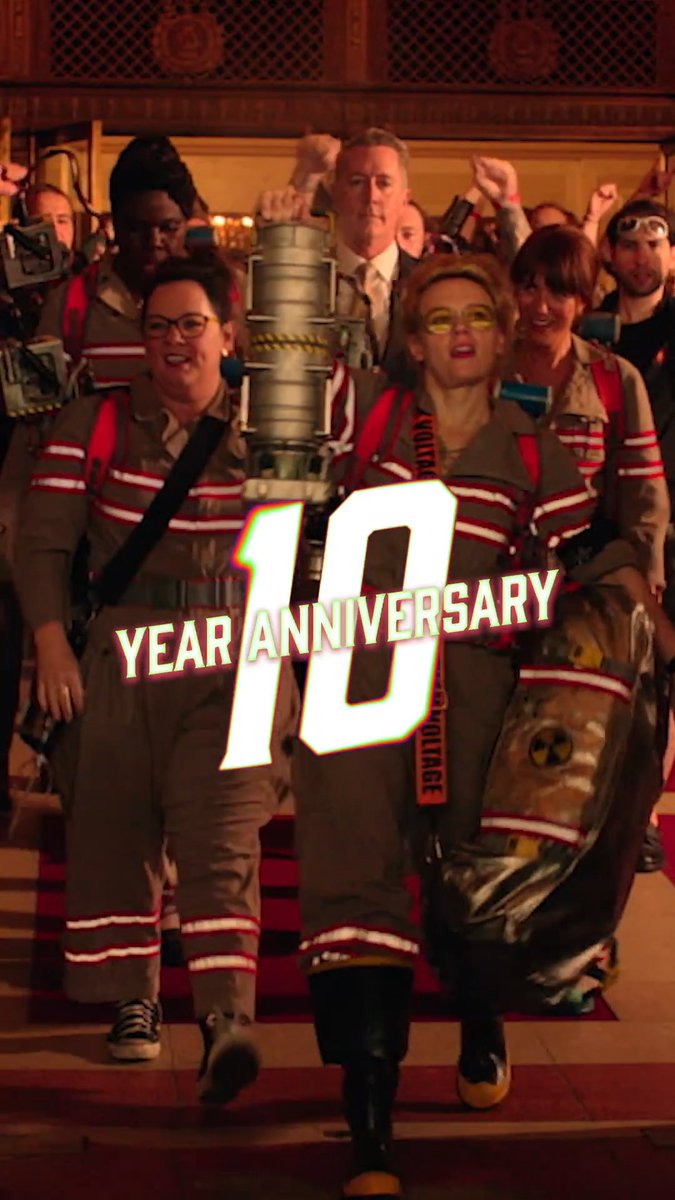 Our sensors are picking up a 10-year anniversary! 🚨 Rewatch Ghostbusters: Answer the Call today! 🚫👻
