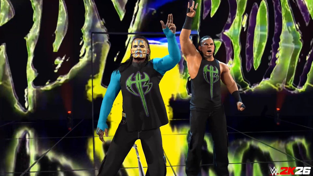 Two legends, one unstoppable force. Get ready for the Charismatic Enigma and the Sensei of Mattitude to tear the house down! 🌪️🎨 Coming soon in the premium track of Ringside Pass Season 4! #WWE2K26