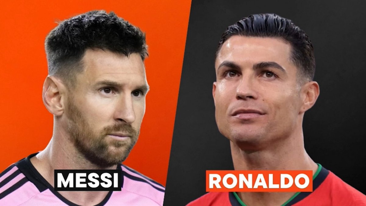 Messi vs. Ronaldo...who ya got? 👀⚽️