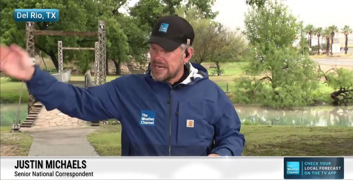 Senior National Correspondent Justin Michaels reports from Del Rio, Texas, where a slow-moving system has produced more than a month's worth of rain in a single day, causing dangerous flooding. Here's the latest: