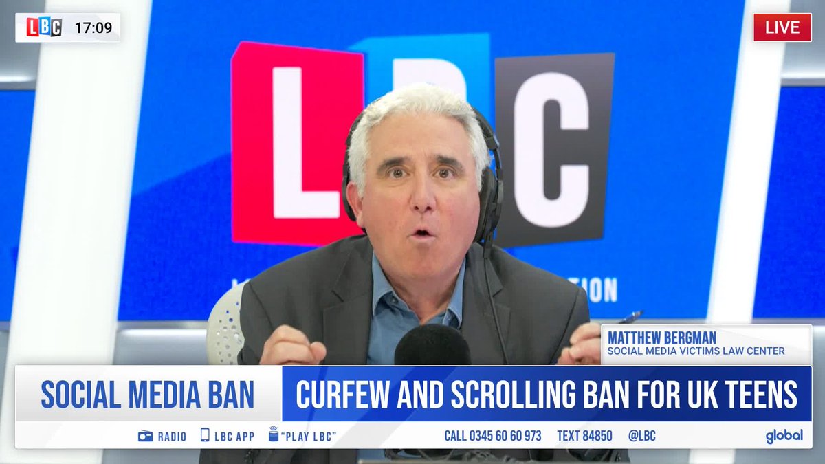 'Why cut this off at 18 years old... some of this stuff on social media, none of us should be seeing!' Simon Marks and Matthew Bergman, founding attorney of the Social Media Victims Law Center, discuss the new social media curfew for 16 and 17 year olds.