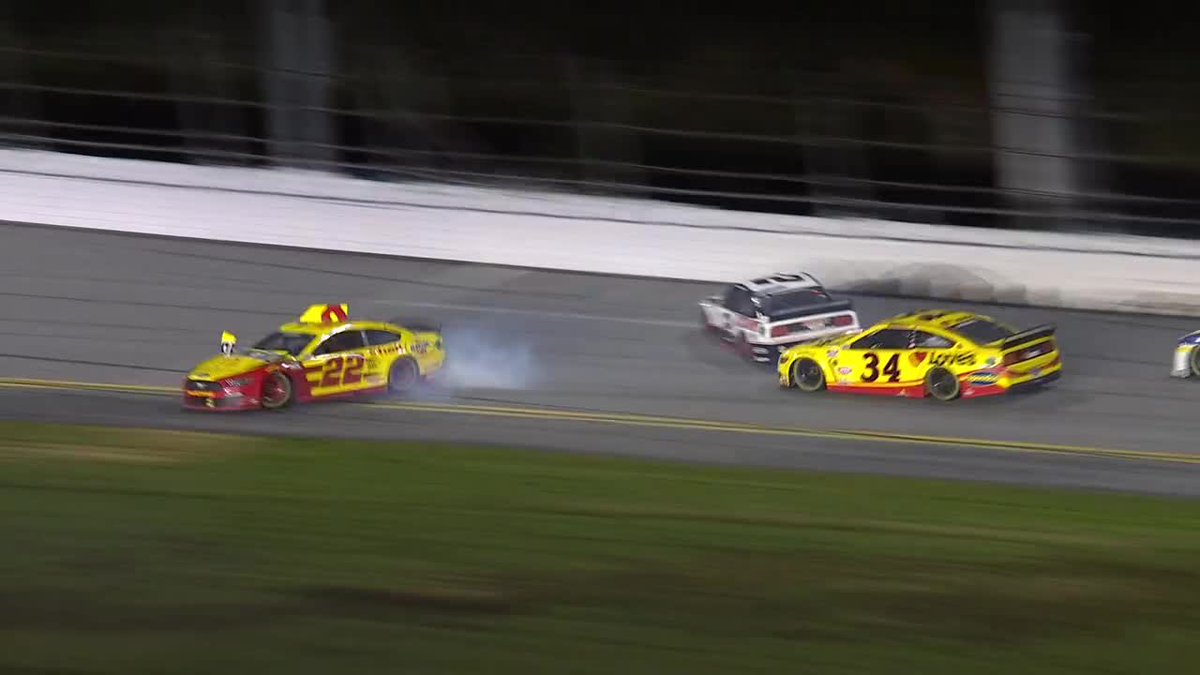 Flashback to Daytona 2021, Logano throws a bad block on the last lap costing Brad his first 500 win.