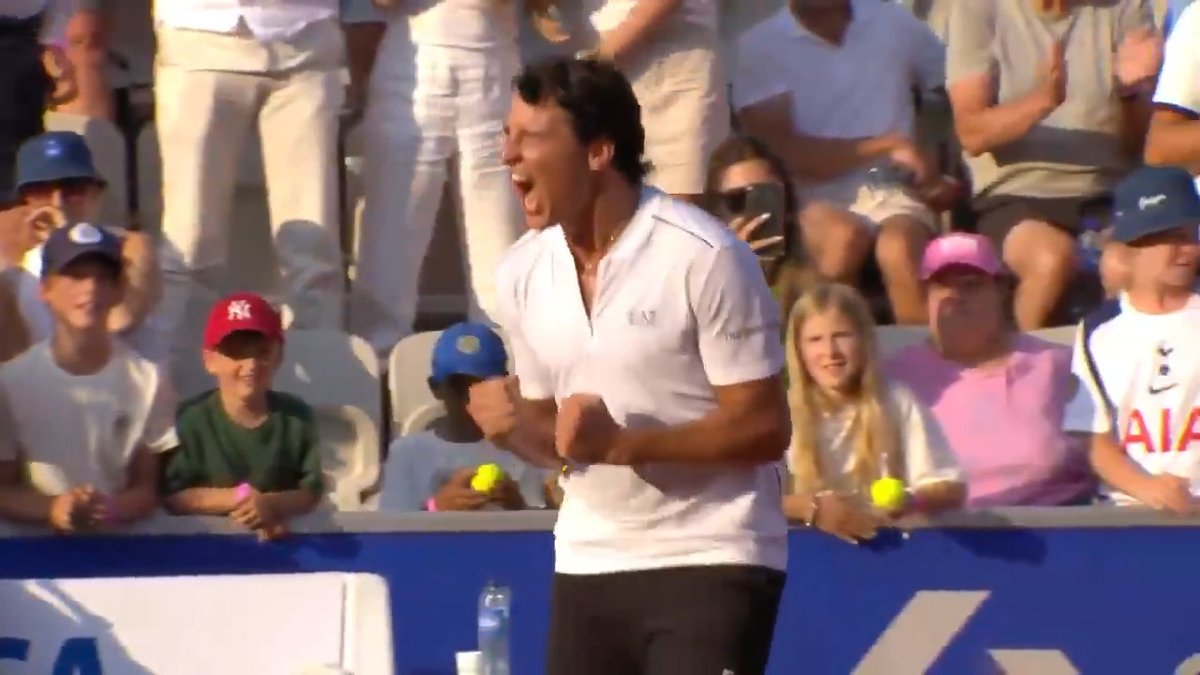 Sealed with an ace 🎯 Defending champion Luciano Darderi is off and running in Bastad, seeing off Altmaier 6-4, 6-4. Nordea Open | #NordeaOpen