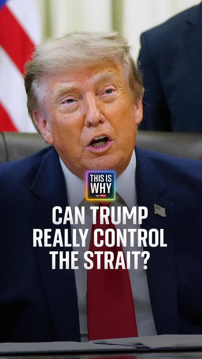 Can Trump really control the Strait of Hormuz? On the latest episode of #ThisIsWhy, Niall Paterson speaks to our defence expert Professor Michael Clarke about the latest plans and u-turns from President Trump, as the war in Iran rumbles on Listen here: