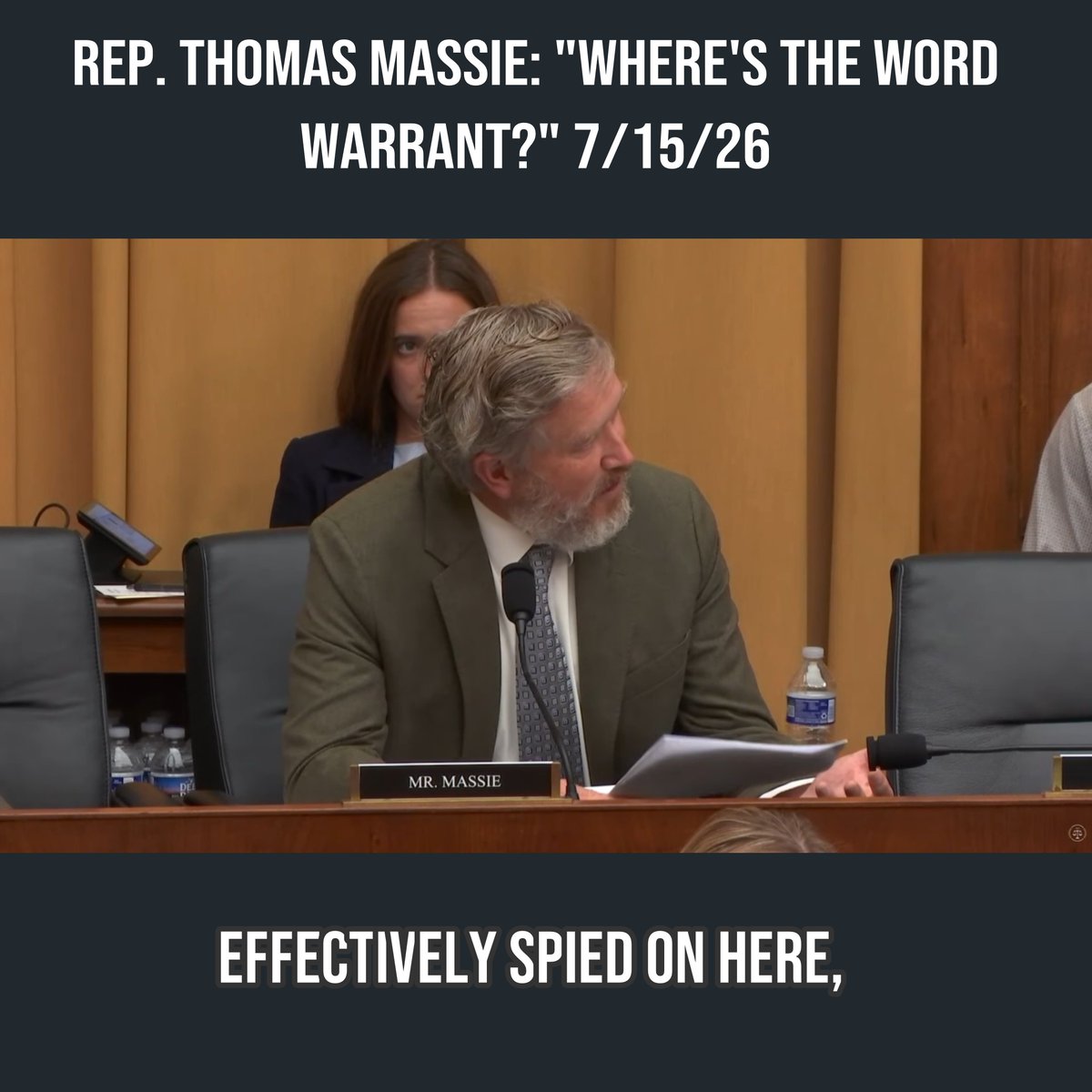 Today in House Judiciary GOP 🇺🇸🇺🇸🇺🇸, I expressed support for the Congressional Records Protection Act, but it should go further. We should recognize that the Fourth Amendment requires judicial warrants to protect the privacy of all Americans.
