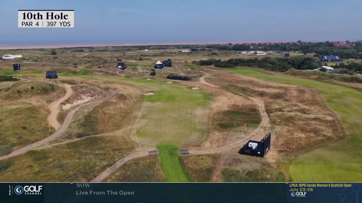 "This is one of the best finishing holes that I have ever seen in major championship golf." - Arron Oberholser on the new 18th at Royal Birkdale 👀 (6:09) Full back nine flyover and analysis at The Open Championship ✈️