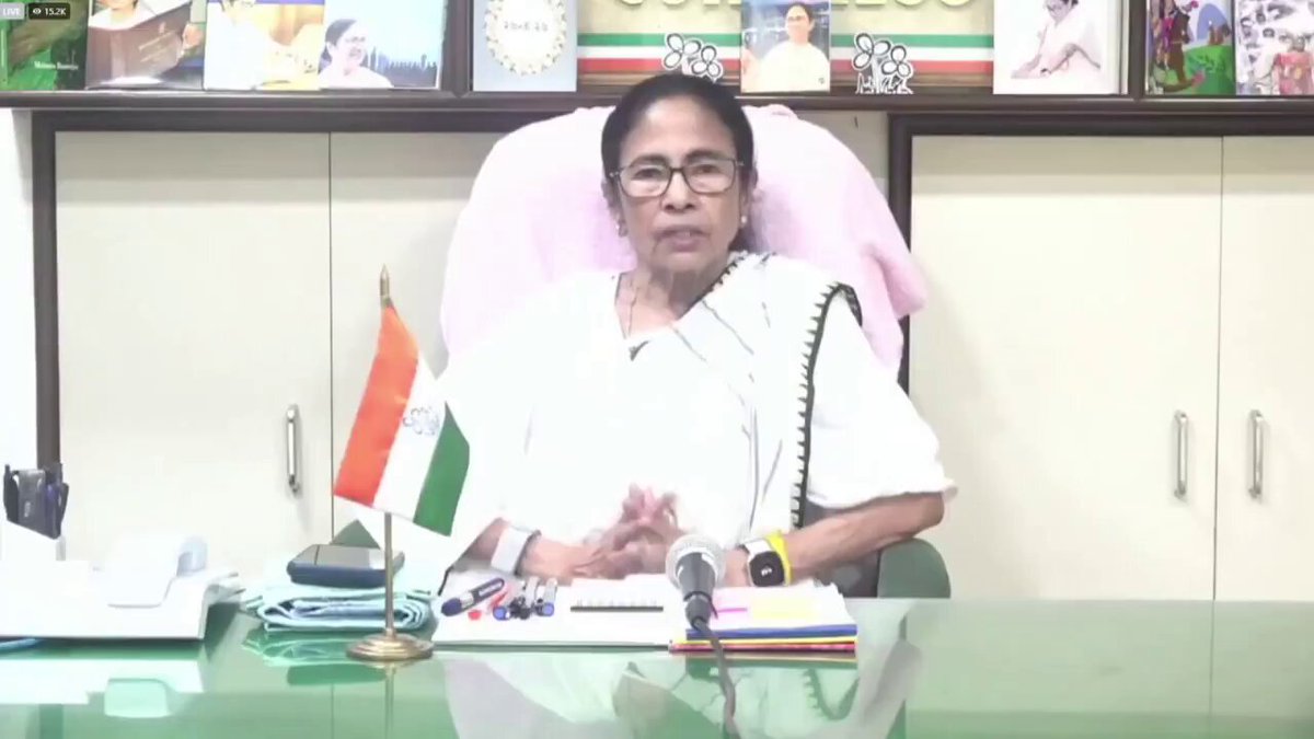MAMATA BANERJEE : "I will stay alive to see BJP's end" "I still have 18 MPs in the Lok Sabha and the Rajya Sabha" "Had I compromised, we would not have faced so much torture" "My nephew Abhishek Banerjee is a tiger" 😳 "He has done no wrong. He will remain in politics for the next 50 years"