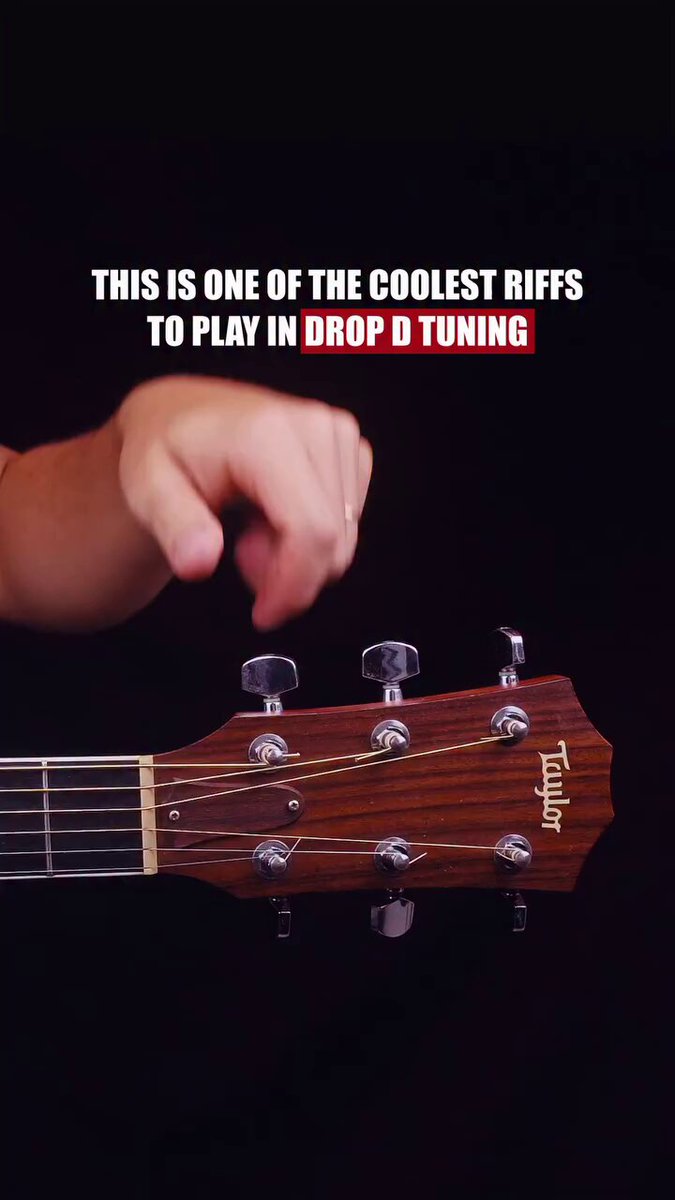 This riff is absolutely on fire! 🔥 Keep the low D string (6th string) ringing while you play the rest of the notes to get the full effect. #guitarlesson #guitartorturial