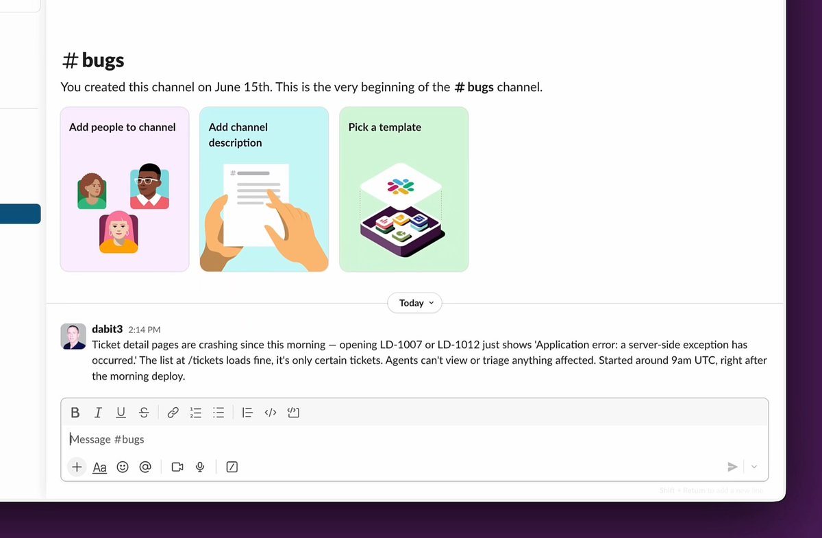 Many engineering requests begin as Slack messages long before they become tickets. 💬⚡ With Cognition's Devin in Slack, teams can investigate issues, answer technical questions, and start development work directly from the conversation, helping work move forward without unnecessary context switching. 🤖🚀 Learn more: