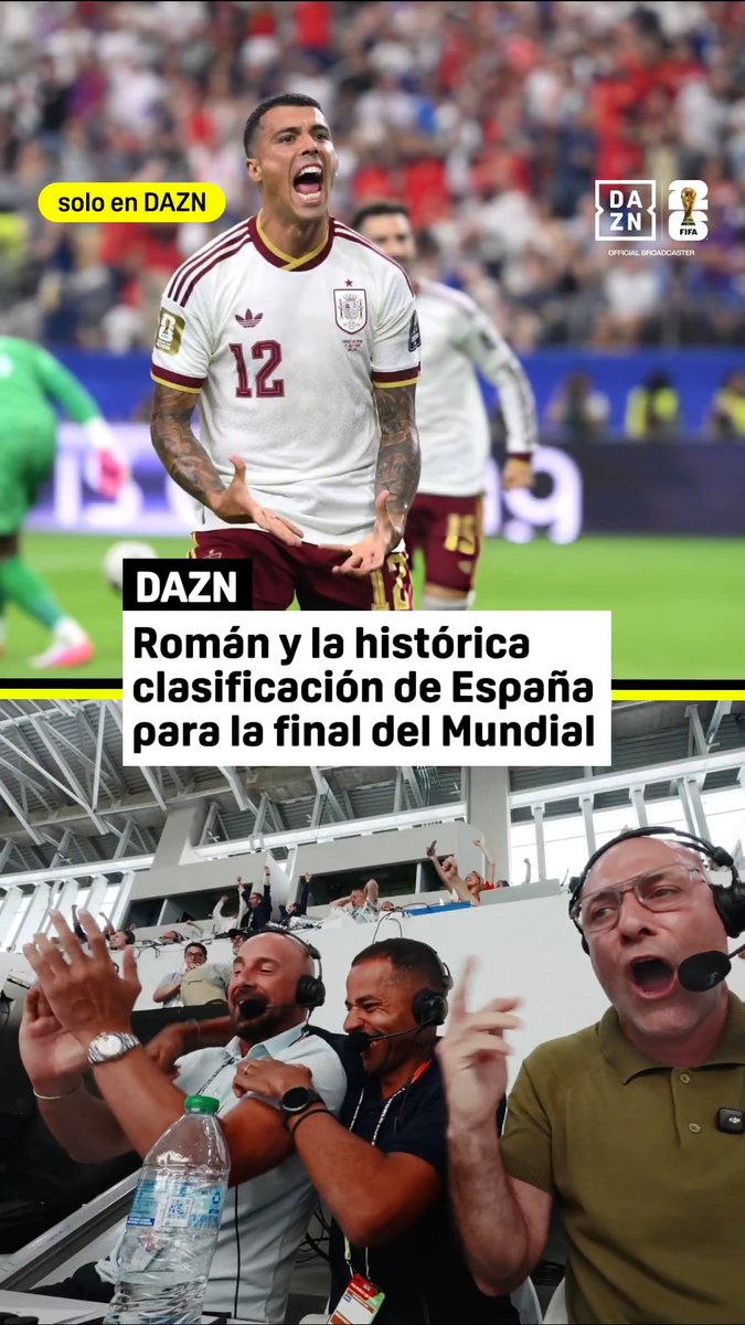 UNA NARRACIÓN LEGENDARIA PARA UNA CLASIFICACIÓN HISTÓRICA 😍🇪🇸 ¡Guardad el clip! ¡Ponedlo en bucle! 🤩 PORQUE LO QUE VIVIMOS CON Miguel Ángel Román, Alberto Edjogo-Owono y Pepe Reina en el gol de Porro fue... ¡PURA MAGIA! ✨✨ #DAZNMundial #FIFAWorldCup