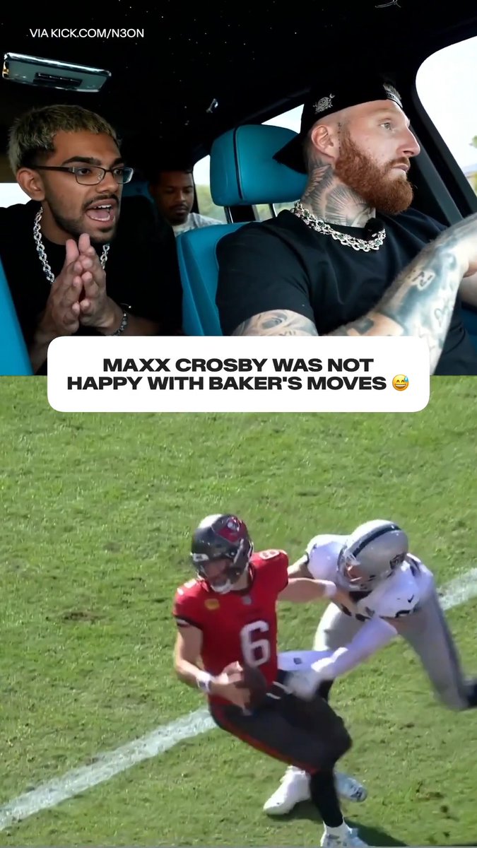 Maxx Crosby says Baker Mayfield is one of the toughest NFL QBs to take down 💪 🎥 Watch more highlights on NFL+