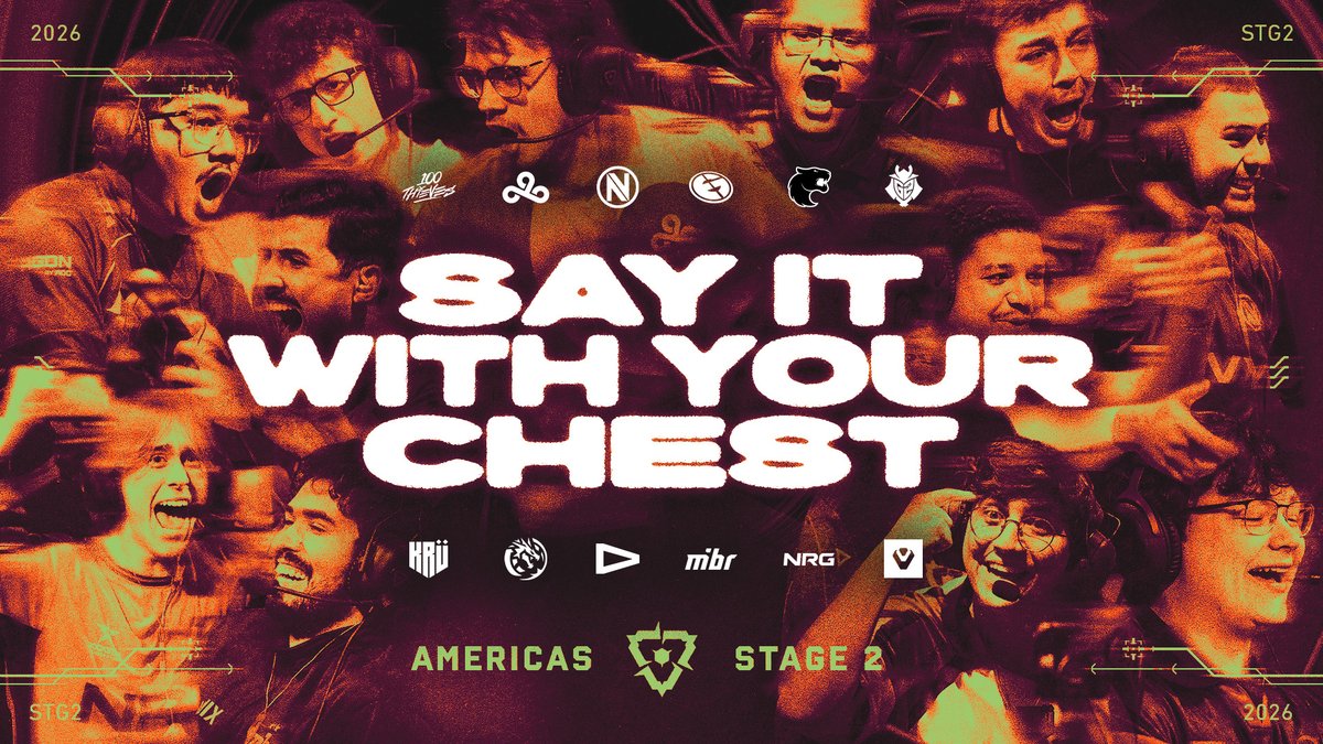 You sacrificed the hours. You put in the work. Now it's time to 🗣️SAY IT WITH YOUR CHEST 🗣️ #VCTAmericas Stage 2 returns TOMORROW, July 16th!