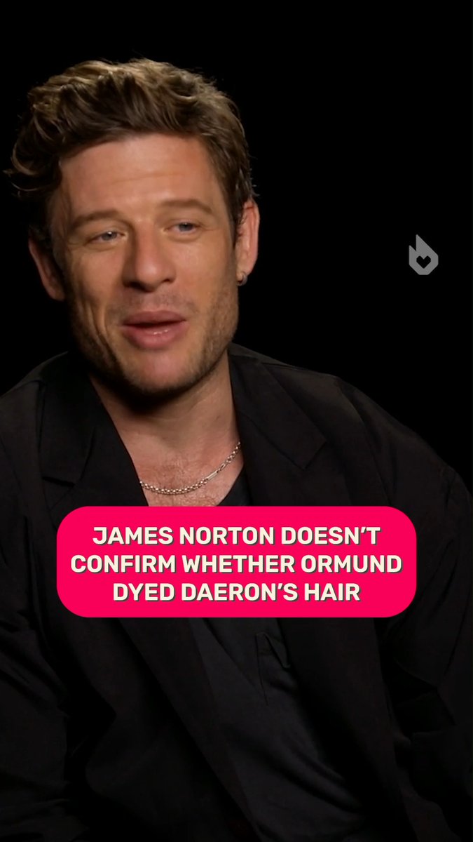 James Norton says he doesn't know if Ormund Hightower dyed Daeron Targaryen’s hair 👀 #HOTD #HouseoftheDragon