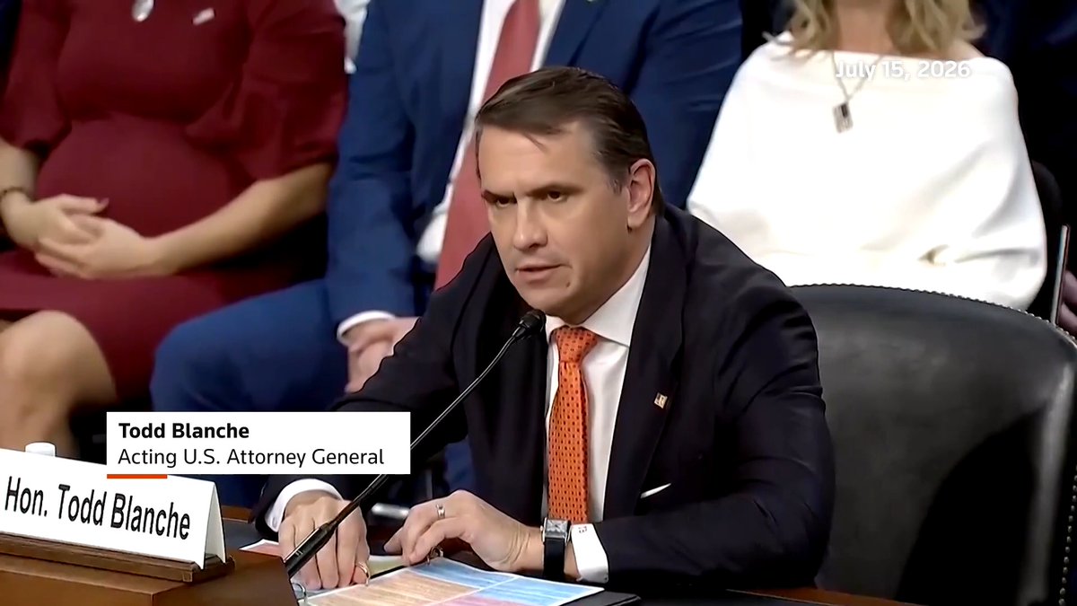 Acting US Attorney General Todd Blanche told Senator John Cornyn that a planned $1.8 billion 'weaponization' fund for Trump allies was 'dead' and had not moved forward, though he acknowledged the underlying agreement had not been formally rescinded