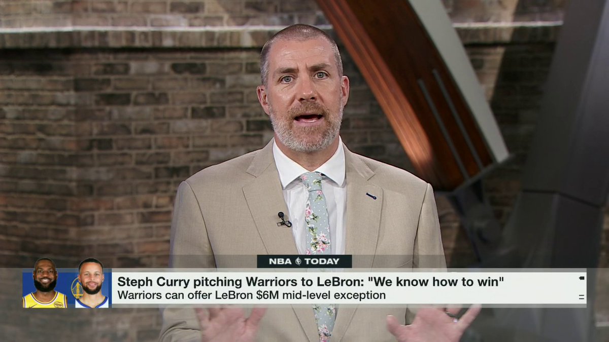 "It would be a great story. It would be fun. It would not be a legitimate contender." —Tim MacMahon believes the Warriors need more than LeBron James to contend for another championship 👀