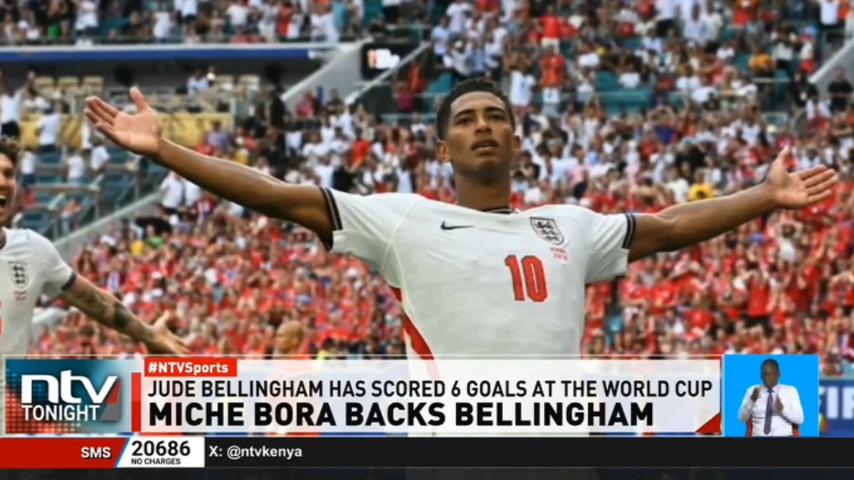 Mombasa School Backs Bellingham A little-known school in Bombolulu is proudly backing England in the 2026 World Cup England star Jude Bellingham has previously sponsored Miche Bora Nursery and Primary School, inspiring many of its pupils. #NTVTonight Elijah Ouko Kevin Mutai