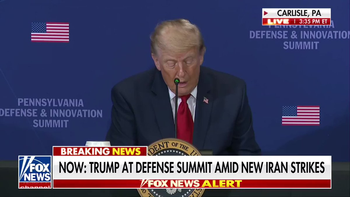 JUST IN: President Trump announces a massive $10 billion investment in Pennsylvania's defense industrial base to bolster national security and bring thousands of manufacturing jobs back to the state. "This afternoon, we're announcing nearly $10 billion of new investments in our defense industrial base right here in the great Commonwealth of Pennsylvania.” “And these investments will create more than 4,000 jobs." "Pennsylvania workers will build the ships, submarines, trucks, weapons, and industries that will ensure America remains the strongest and most powerful nation in the history of the world."