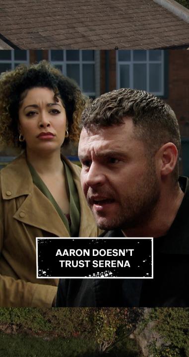 Aaron might be right not to trust Serena 👀 #Emmerdale