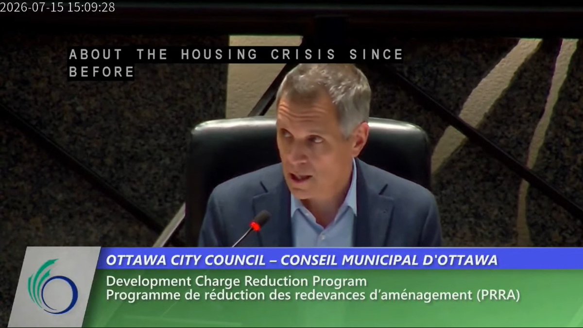 For too long, building a home in Ottawa has been too expensive and bogged down by too much process and red tape. We're finally changing that, and saying YES to housing. Today, city council approved a plan to cut development charges by 54%, reducing the cost of a typical new home in the suburbs by $34,000. In return, we're receiving almost $700 million in funding from the federal and provincial governments to pay for critical infrastructure, including widening Brian Coburn Boulevard and Carp Road, and realigning Greenbank. Let's keep making it easier and cheaper to build homes, and let's keep fighting for more infrastructure money from other levels of government. Pendant trop longtemps, construire un logement à Ottawa était devenu trop coûteux et trop compliqué, en raison de processus lourds et de trop de paperasse. Nous sommes en train de changer les choses en disant OUI au logement. Aujourd’hui, le Conseil municipal a approuvé un plan qui réduira les frais d’aménagement de 54 %. Pour une maison neuve typique en banlieue, cela représente une économie d’environ 34 000 $. En contrepartie, Ottawa recevra près de 700 millions de dollars des gouvernements fédéral et provincial pour financer des projets d’infrastructure essentiels, notamment l’élargissement du boulevard Brian Coburn et du chemin Carp, ainsi que le réalignement du chemin Greenbank. Continuons à rendre la construction de logements plus simple et plus abordable, tout en poursuivant nos efforts pour obtenir davantage de financement des autres ordres de gouvernement afin de construire les infrastructures dont notre ville a besoin.