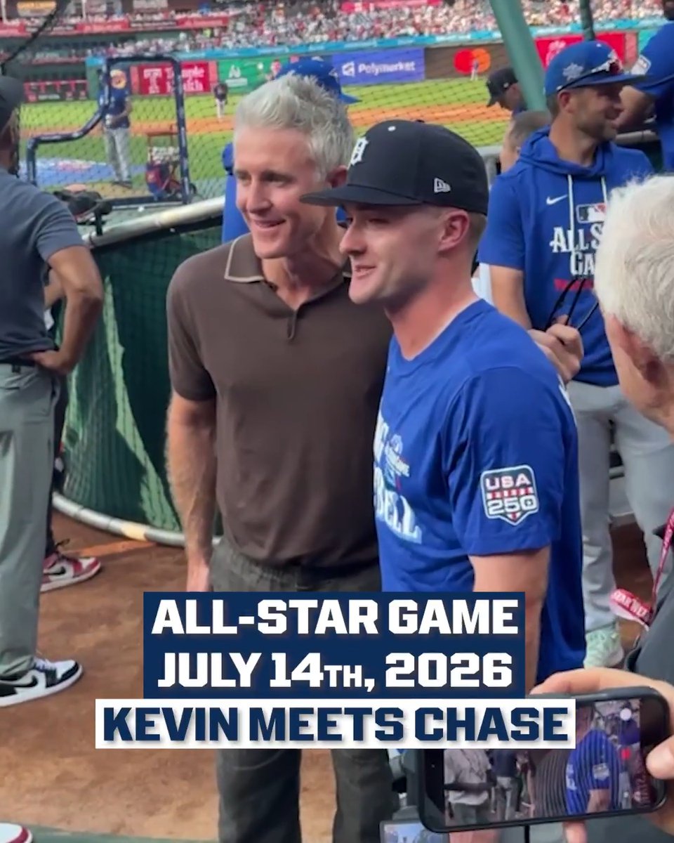 Kevin McGonigle had the chance to meet one of his favorite baseball players growing up, Chase Utley! He called him Chase, because they are so much alike ⚾️