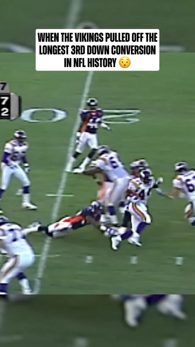 HB draw on 3rd & 37 doesn't always work like this 😅 @vikings