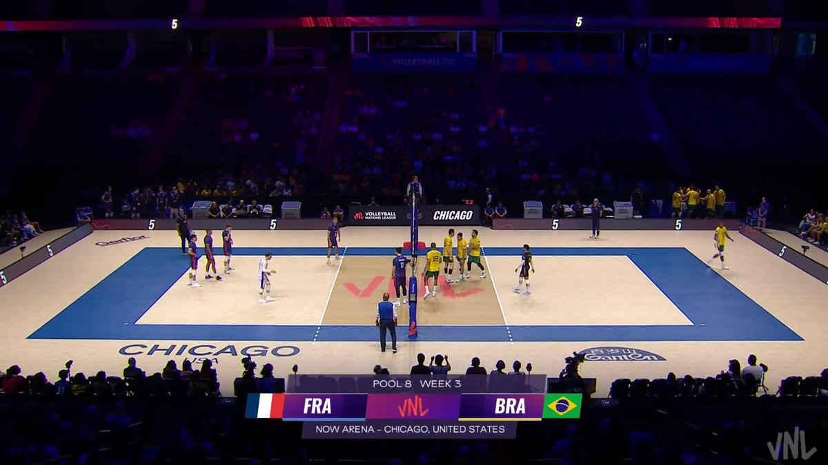 #VNL2026 The IQ finish by Brizard! ๐ง ๐ฎโ๐จ The opening exchange between France ๐ซ๐ท and Brazil ๐ง๐ท had everything. ๐บ Watch LIVE on VBTV: ๐ #BePartOfTheGame #Volleyball