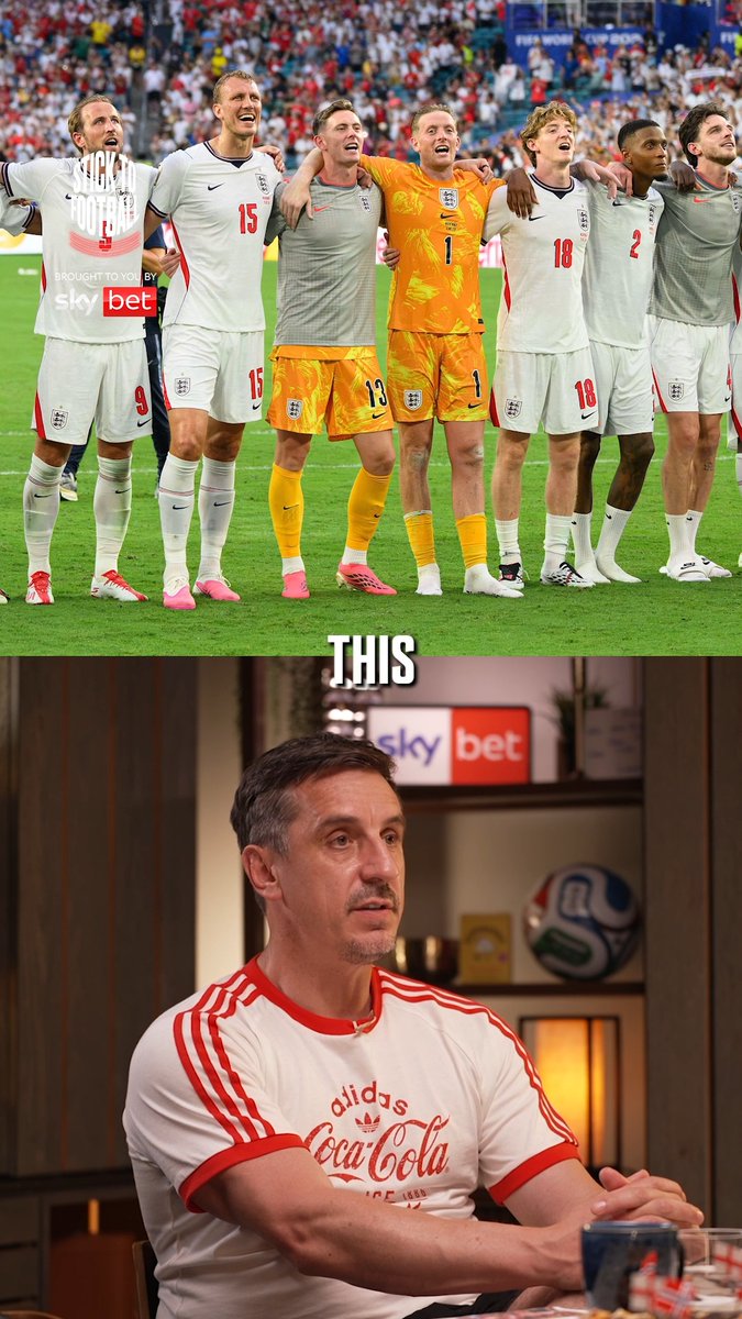 Gary Neville before kick off: "England haven't been to a final since 1966, this is an unbelievable chance. It's not a vintage Argentina. Not as good as 4 yrs ago" Ian Wright: "I DON'T FEAR Argentina" Roy Keane warned them. Messi & co know how to do it.