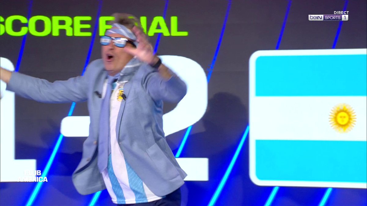 🏆🌎 #ClubAmerica 🇦🇷 Omar da Fonseca fou de joie après la qualification en finale de l'Argentine ! #beINFWC2026