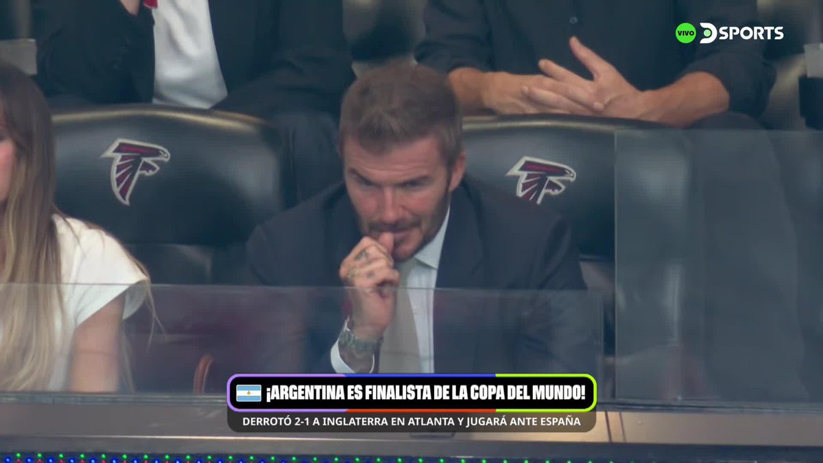 LE CAMBIÓ LA CARA A BECKHAM El exjugador de Inglaterra quedó decepcionado luego de la derrota ante Argentina. #MundialEnDSPORTS #FIFAWorldCup