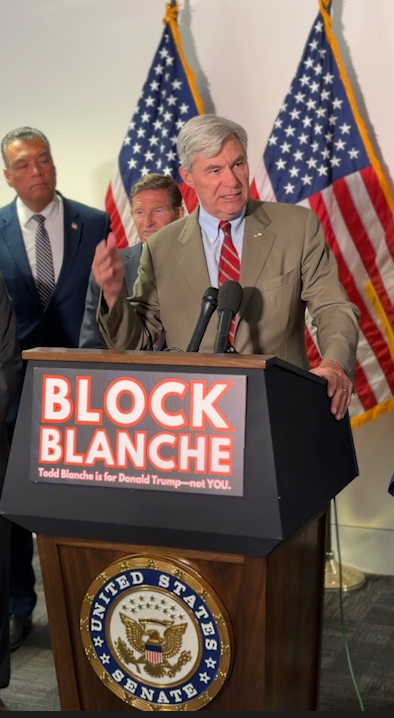 Blanche showed complete blindness to the MAGA DOJ’s misconduct.