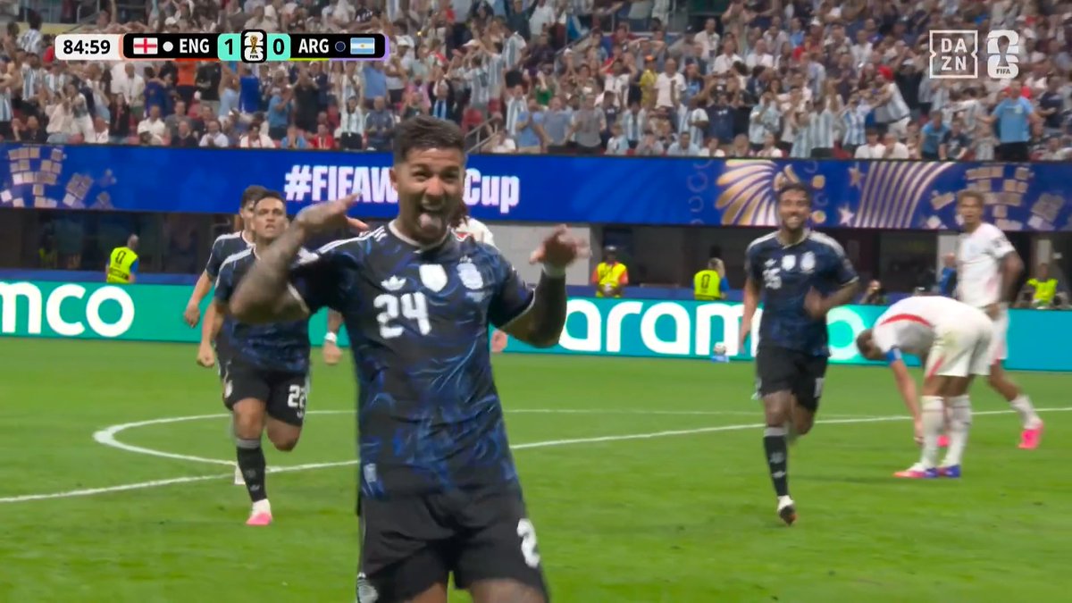 🏆━━━━━━━━━━━━ FIFAワールドカップ 準決勝 DAZNピックアップシーン ━━━━━━━━━━━━━⚽ これが前回王者のプライド！ 🇦🇷エンソ・フェルナンデスが同点ゴラッソ🔥 🆚イングランド×アルゼンチン ⚽エンソ・フェルナンデス（アルゼンチン）85分