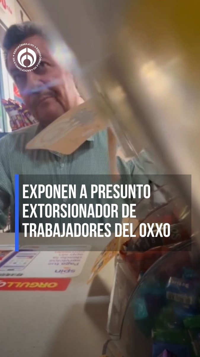 Exponen a presunto extorsionador. 😣 🔴 El hombre estaría amenazando a empleados de Oxxo y tiendas de la zona sin razón aparente. 👇🏼 #RFmx #Imperdible