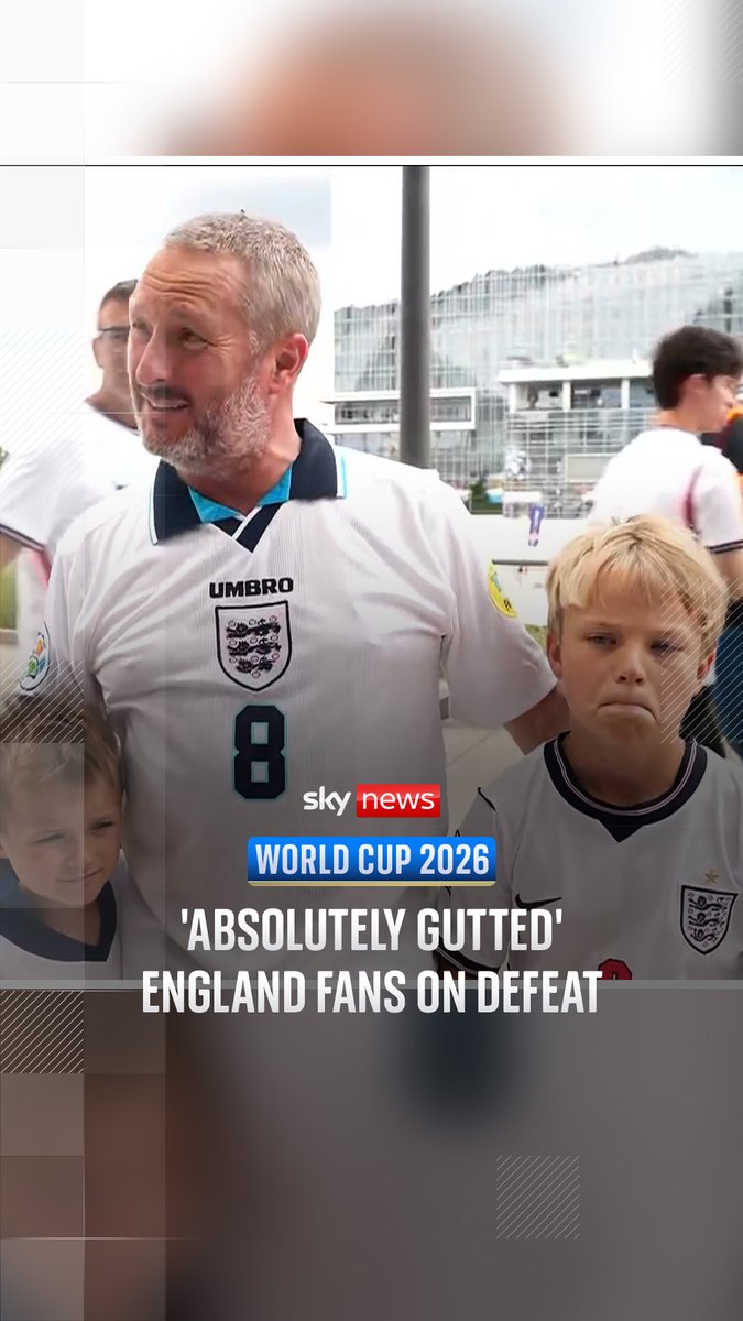 Sports correspondent Rob Harris spoke to disappointed England fans after the match against Argentina. England were knocked out of the World Cup after their semi-final opponents came from behind to win 2-1.