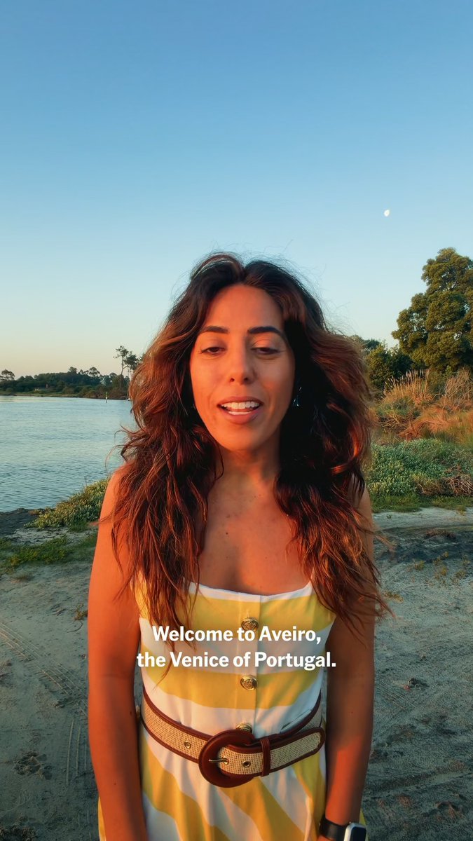 AVEIRO, PORTUGAL 🇵🇹 Michelle Cascais Rita calls this city her happy place. "The canals, the moliceiros, the delicacies and the beach," she says, "It’s summer city." Save this video for more expert travel tips and inspiration 📌