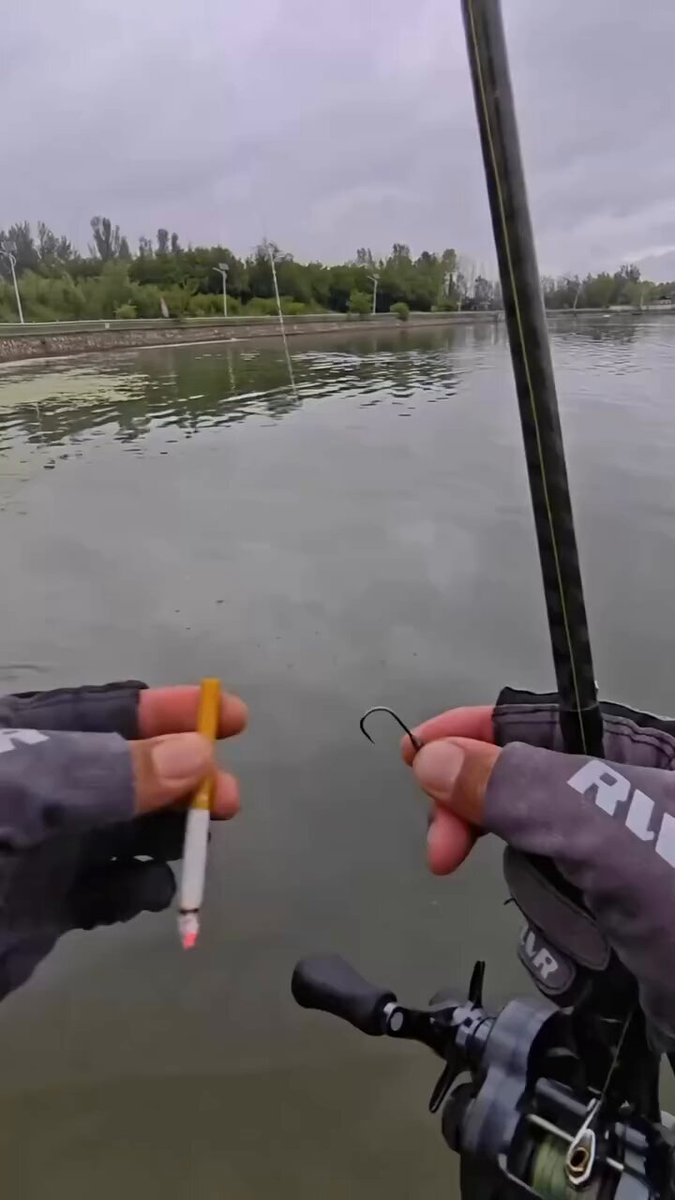 رجل يوثق في مقطع وضع الدخان في سنارة صيد الأسماك والنتيجة كانت صادمة 😳🎣