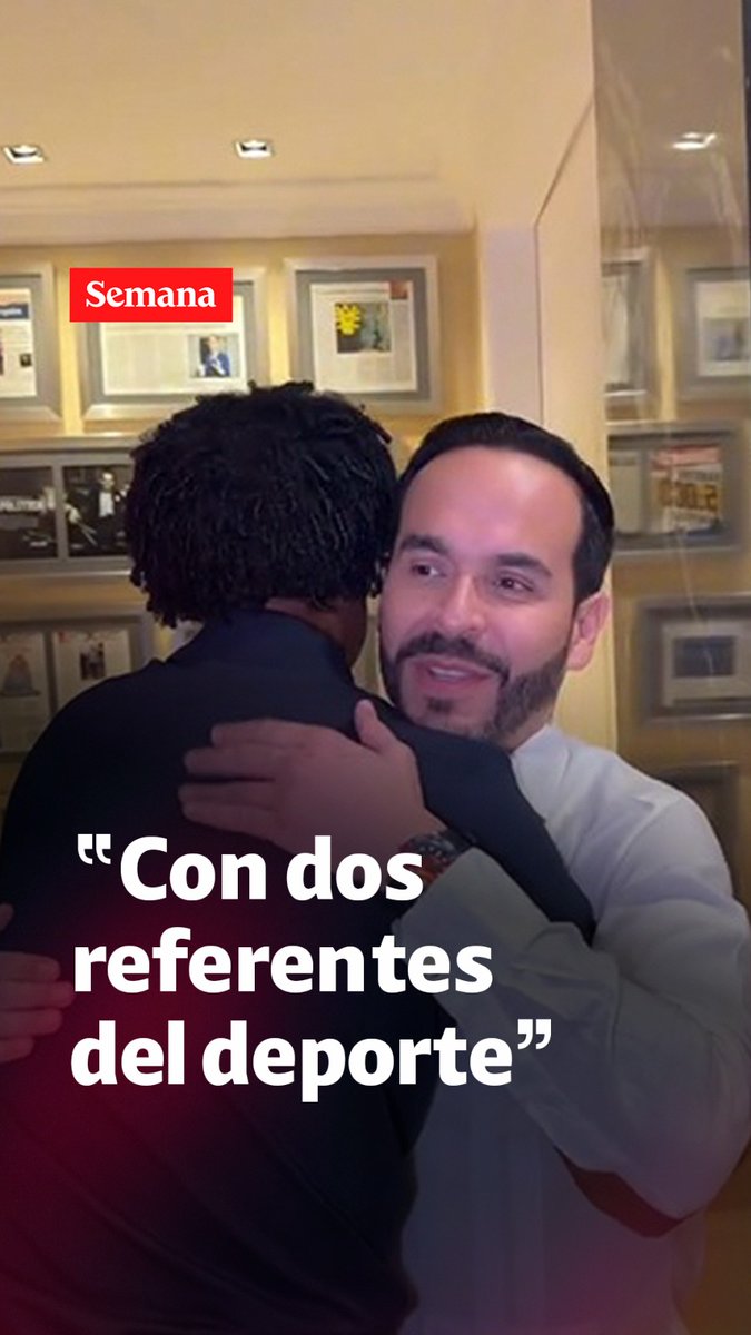 "Qué alegría recibir la visita de dos grandes referentes del deporte colombiano: Juan Guillermo Cuadrado y Jerry Mina. Gracias por este encuentro, por la conversación y, sobre todo, por llevar el nombre de Colombia con orgullo en cada cancha del mundo": Abelardo De La Espriella.