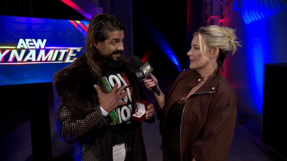 The stakes are clear for Andrade “El Idolo” The Real Latino Man!! Beat Jake Doyle TONIGHT, earn a shot at the #AEW National Title. But those diamonds? That story might not be so simple! Watch #AEWDynamite LIVE on TBS + HBO Max