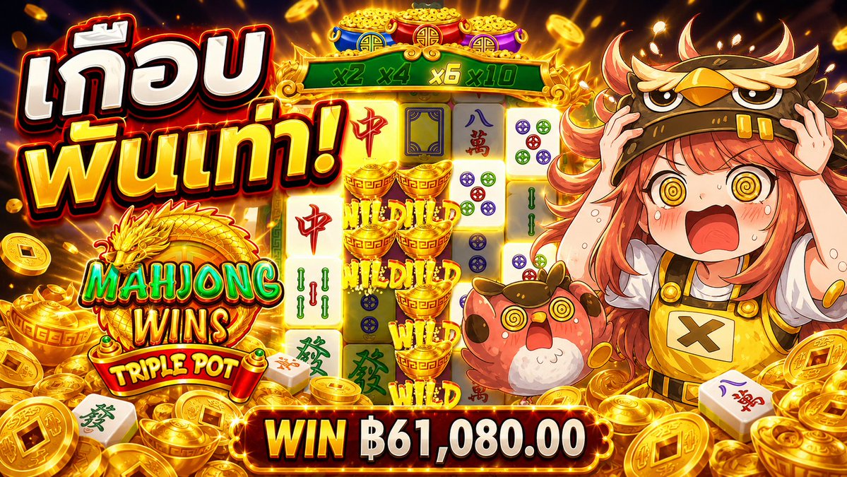 เหลือจะเชื่อเกือบพันเท่า! | Mahjong Wins Triple Pot