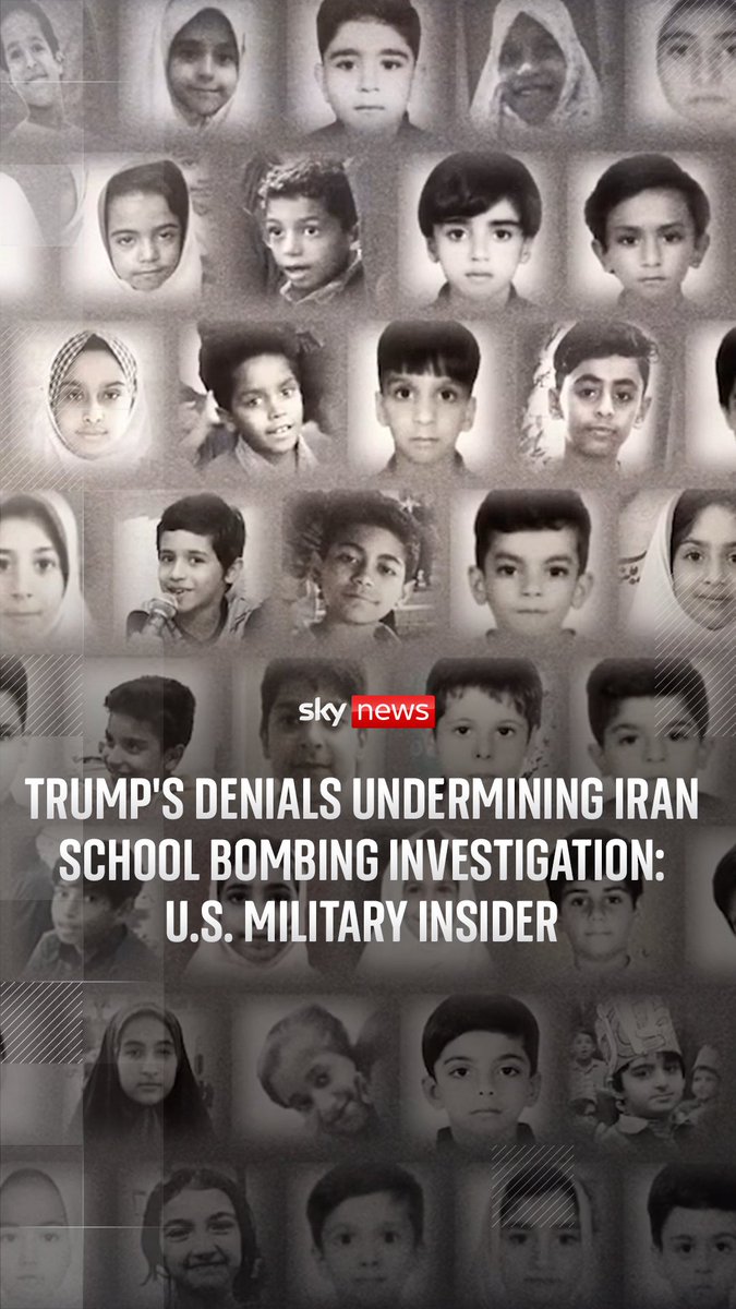 Trump's denials over the bombing of an Iranian primary school are undermining the official investigation, a US military insider has told Sky News. He spoke as part of a major Sky News investigation into the deadly attack on the first day of the war. Mark Stone reports