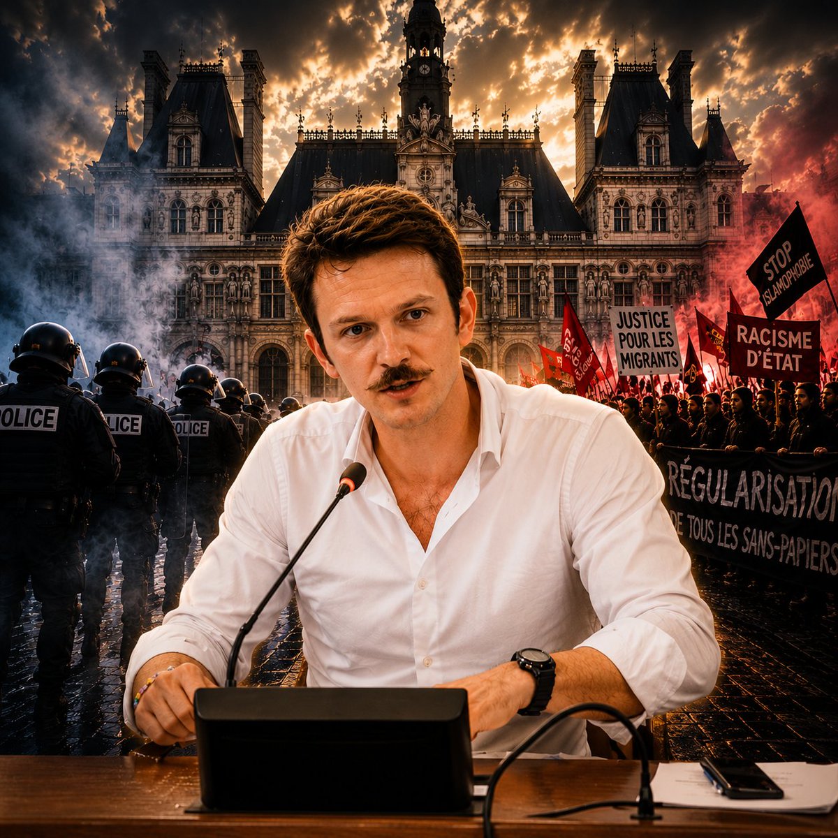 J'ai honte pour Paris. Le Conseil de Paris a voté 38 000€ d'argent public pour une association qui piétine les valeurs de la République, salit nos institutions et attise la haine de la France et de la police. On ne peut pas vomir la République et demander à vivre à son crédit.