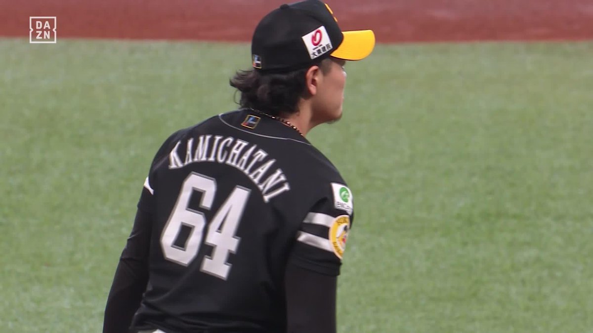 お見事 1406日ぶりの先発勝利 上茶谷大河 6回2失点9奪三振（100球） ※映像は6回1死目の奪三振 ⚾️日本ハム×ソフトバンク #sbhawks #だったらDAZN