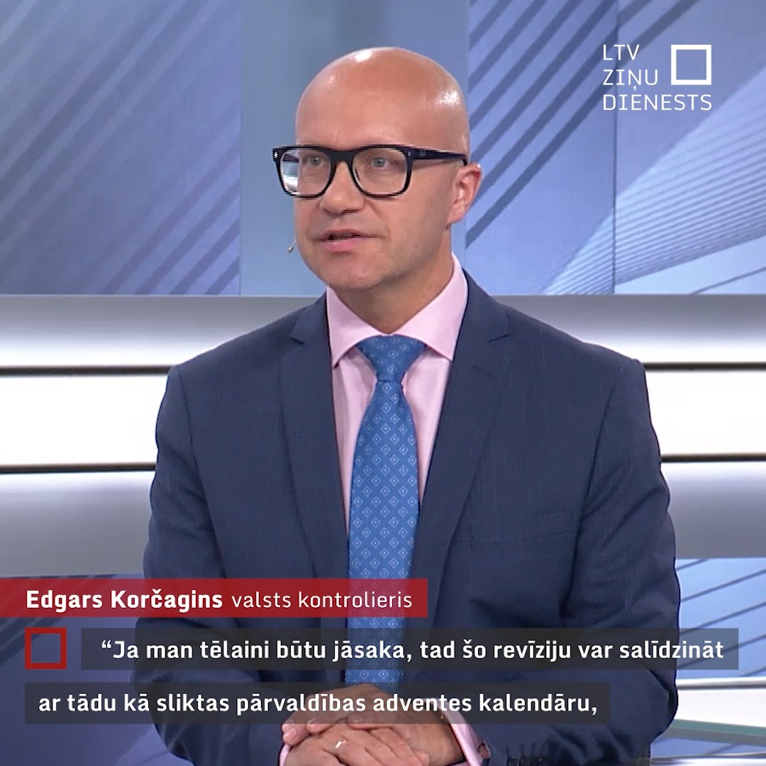 Valsts kontroles veikto revīziju Ogres novada pašvaldībā “var salīdzināt ar tādu kā sliktas pārvaldības adventes kalendāru, jo, lai kuru lauciņu mēs atvērtu, lai kurā jomā mēs paskatītos, priekšā bija diemžēl kāds nepatīkams pārsteigums,” intervijā “Rīta Panorāmā” sacīja valsts kontrolieris Edgars Korčagins. 🖥️