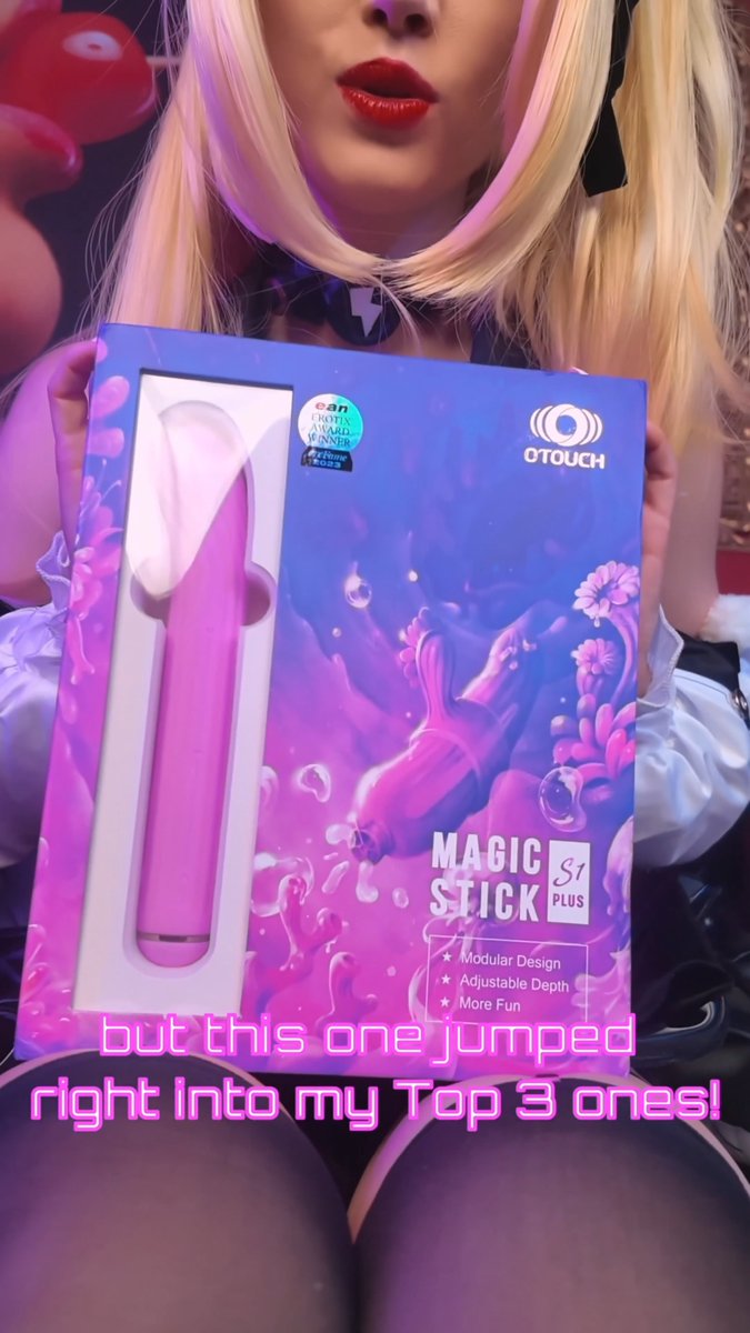 From avidloveplay, it's the Otouch Magic Stick S1+!! This little modular vibrator ✨magically ✨transfers energy to its attachments! So you can swap them out and they will rotate or vibrate wirelessly and battery-free! 🤯 You can get your Magic Stick using my code AERY25 here 👉 #avidloveplay