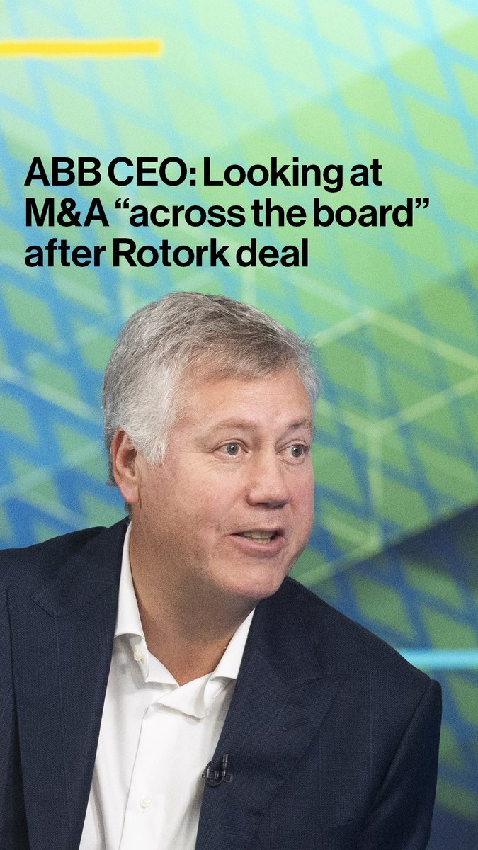 "When we want to do M&A, we can do it." ABB CEO Morten Wierod says the company is looking at M&A opportunities after agreeing to buy Rotork