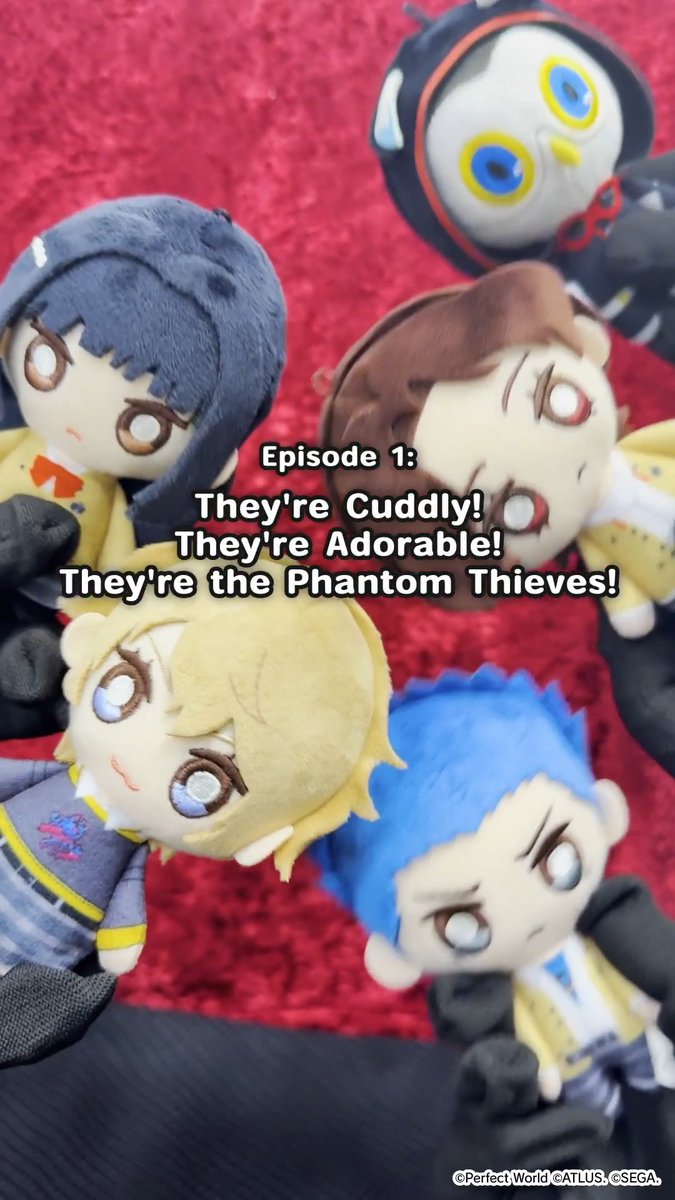 ＼ Welcome to P5X Plushterpiece Theater 🎬／ Enjoy a fun new side of the Phantom Thieves, available now! ✨️ 🦉​Episode 1: They're Cuddly! They're Adorable! They're the Phantom Thieves! #P5XEN #P5X_PlushTheater #P5X1stAnni #P5Xfaithful