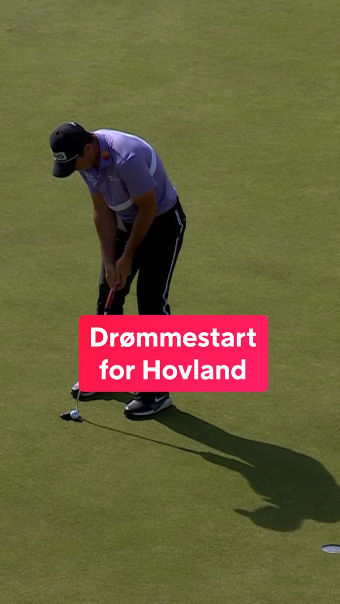 – Han har fått på seg «birdie-buksene» 🇳🇴 Viktor Hovland med en drømmestart på Royal Birkdale 🤩